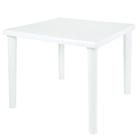 Mesa Plastica Quadrada Desmontavel 82cm Branca Mor