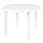 Mesa Plastica Redonda Desm Branco Mor