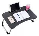 Mesa Portátil Dobrável Para Notebook Cama Home Office Refeição-Black-Mek