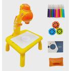 Mesa Projetor Desenho Infantil Interativos Pinturas Projetora(Amarelo) P - toys