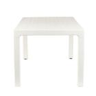 Mesa Quadrada 90cm Monaco Branca Desmontável