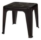 Mesa Quadrada Plástica De Apoio Multiuso C/ Porta Copos Mor