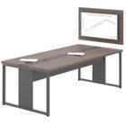 Mesa Reunião Com Painel Para Tv Monitor