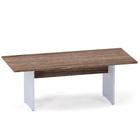 Mesa Reunião Pé Painel P25 Pandin 2,0 M Walnut e Cinza