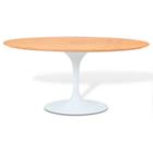 Mesa Saarinen Oval Freijó 120x80cm - Base Branca