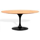 Mesa Saarinen Oval Freijó 135x90cm - Base Preta