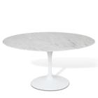 Mesa Saarinen Tulipa Oval Carrara 137x90cm Branco - RMA MÓVEIS