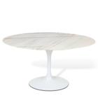 Mesa Saarinen Tulipa Oval Espirito Santo 137x90cm Branco - RMA MÓVEIS