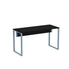 Mesa Secretária Tubular P25 Pandin 1,20 M Preto e Azul Dali