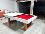 Mesa sinuca/jantar luxo pes em u