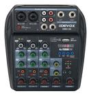 Mesa Som Mixer Dmx-04 4 Canais Bluetooth Phantom Efeito Efx - DEVOX