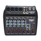 Mesa Som Mixer Dmx-06 6 Canais Bluetooth Phantom Efeito Efx Bivolt 127v - 220v - DEVOX