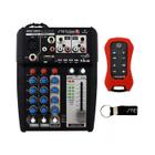 Mesa Stm1003 12v 3 Canais Usb, Micro Sd, Aux (2), Fm E Bt