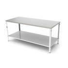 Mesa Tampo Inox 190 cm Compartimento Inferior M-190 G2 Braesi