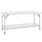 Mesa Total Inox 430 Fritomaq- Lisa 1,50x0,70x0,90cm