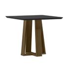 Mesa Valencia 90x90cm - Imbuia/Preto