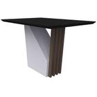 Mesa Veneza 120x80cm - Imbuia/Preto