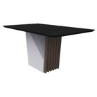 Mesa Veneza 160x90cm - Imbuia/Preto