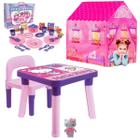 Mesinha Hello Kitty Desmontável Infantil + Barraca e Jantar - Monte Líbano