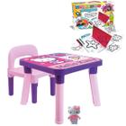 Mesinha Hello Kitty Infantil Didática + Kit Desenho Magico