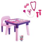 Mesinha Infantil Com Cadeira Hello Kitty + Kit Doctor Médico