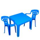 Mesinha Infantil Com Cadeiras Menino/ Menina Para Atividades Azul E Rosa Resistente E Prática Com Proteção UV Mor