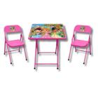 Mesinha Infantil Kit com 2 Cadeiras Didática Criança Brincar Estudar Mesa
