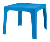 Mesinha Kids Infantil Quadrada Azul Plástica 53x46 cm Até 40Kg Mor