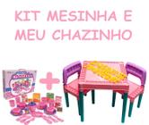 Mesinha Tritec Infantil Com Cadeiras e Kit Meu Chazinho - Big Star e Tritec