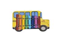 Metalofone infantil ônibus escolar