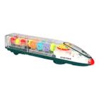 Metro Trenzinho Musical Com Luzes Nas Engrenagens Gear Train Brinquedo Infantil Crianças Plastico Transparente Reforçado