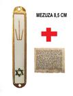 Mezuzá Judaico Colorida BRANCA + Pergaminho