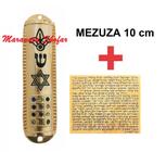 Mezuzá Judaico Luxo 10cm + Pergaminho De Israel 12 Tribos