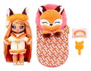 MGA Entertainment Na Na Na Surprise Camping Dolls Sierra Foxtail - Boneca fashion inspirada na raposa de 7,5 com cabelo laranja e saco de dormir de pelúcia Fox, presente 2 em 1, brinquedo para crianças de 5 a 6 7 a 8 anos ou mais