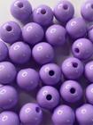 Miçanga Bola Roxo 10mm/ aprox.100peças - 50g