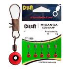 Miçanga com Snap Celta CT1900 Tamanho P 50lb Cartela com 5un