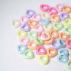 Miçanga Entremeio Coração Vazado Candy Color 18MM 70Uni 54g - La Mode Arte e Criação