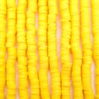 Miçanga Passante Fio Disco Fimo Amarelo 6mm 300pçs 14g - Macall