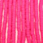 Miçanga Passante Fio Disco Fimo Pink 6mm 300pçs 14g