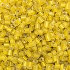 Miçanga Passante Vidrilho Amarelo Ouro 4mm 2000pçs 200g