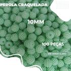 Miçanga Perola Craquelada 10MM - 100 Peças