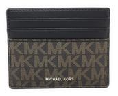 Michael Kors Carteira de Cartão Cooper Tall Card Masculino (Brown/Bla