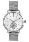 Michael kors feminino analógico prata mk3843/1kn