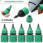 Micro Adaptador De Irrigação Conector 5 Peças Mangueira De Água De Jardim De Plástico Conexão Rápida