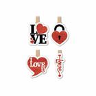 Micro Prendedor I Love U Grintoy 4,5cm 4und