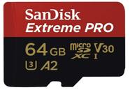 Micro Sdxc Sandisk Extreme Pro 64Gb C10 U3 A2 170Mbs Lacrado