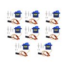 Micro Servo Motores Para Modelos De Helicópteros De Avião De Braço Robô Rc 2-10 Pcs Sg90 9g 180 - others