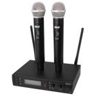 Microfone BLG UF-02 - Sem Fio - 2 Microfones - Uhf - Preto