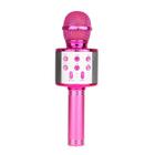 Microfone Bluetooth Karaokê Sem Fio Rosa Pink