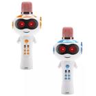 Microfone Boneco Infantil Karaoke Bluetooth Com Led